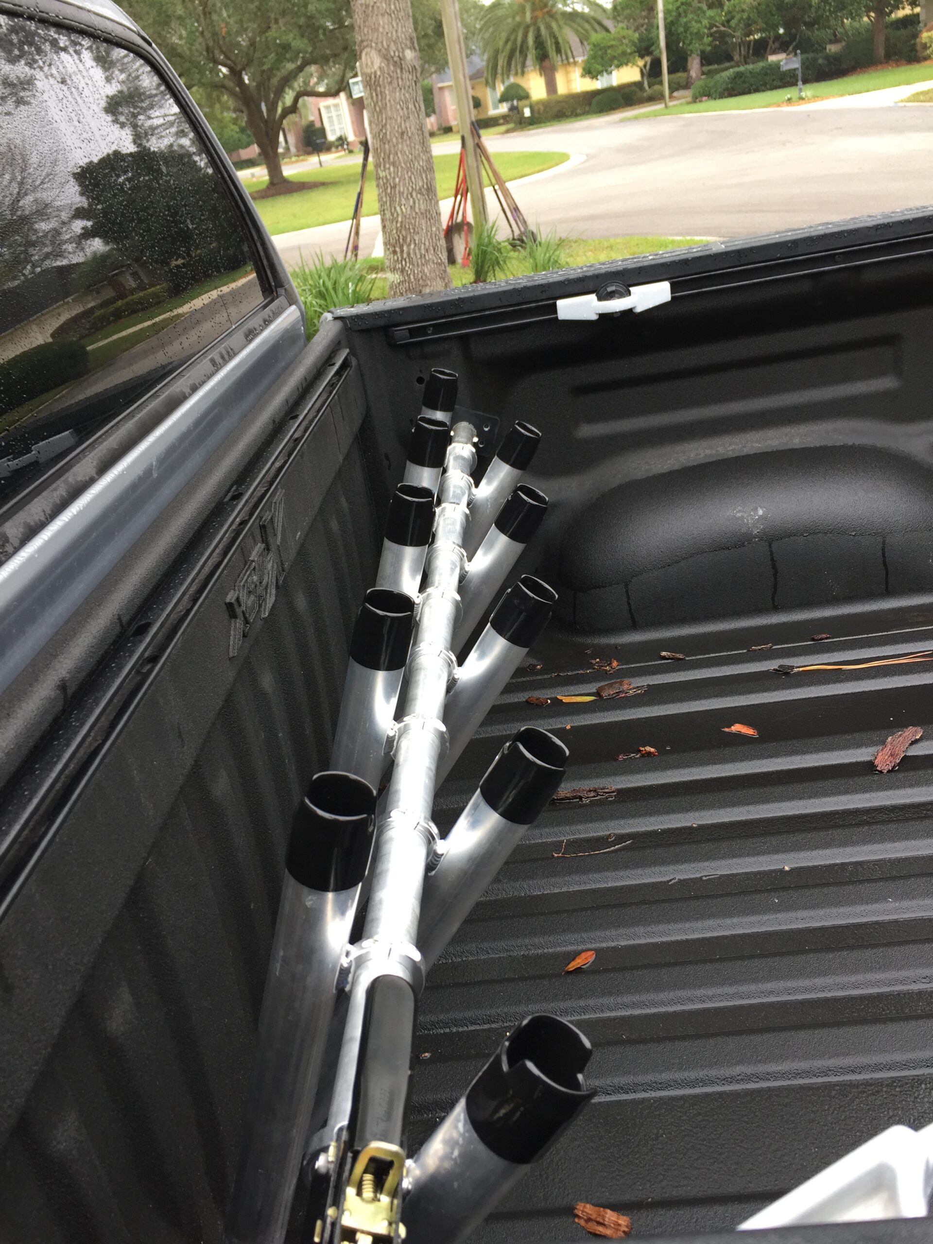 Portarod Offshore Rod Holder for truck bed with additional rod holders #portarod_racks