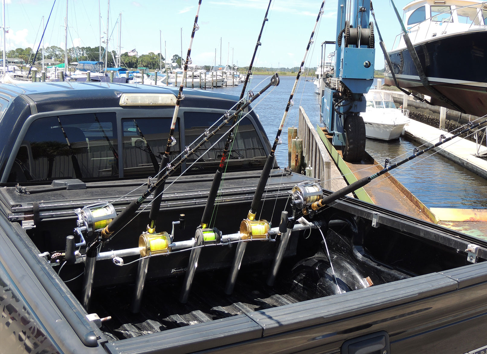 Portarod Offshore Rod Rack fishing rod holder for truck #portarod_racks best rod holder for truck bed